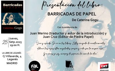 Presentación de ‘Barricadas de papel’ en Leganés